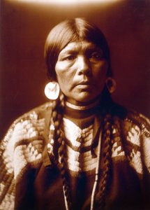 Indisk kvinna Hustrun till Ow High, ca. 1905, foto Edward S. Curtis av Edward Sheriff Curtis