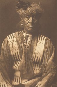 Röd piska - Atsina, 1908. av Edward Sheriff Curtis