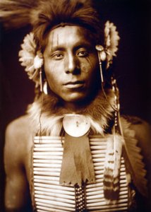 Sitting Eagle, Crow man, ca. 1905, foto Edward S. Curtis av Edward Sheriff Curtis