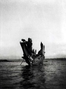 Tenaktak Wedding Guests, från "The North American Indian" av Edward Sheriff Curtis