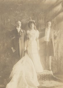 Theodore Roosevelt, Alice Roosevelt Longworth och Nicholas Longworth av Edward Sheriff Curtis