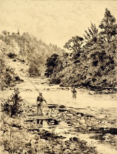The Tees: The Tees at Ovington, ca 1880 (etsning)