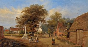 Hempsted Village, Gloucestershire, ca 1880