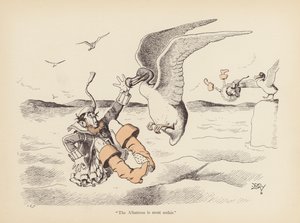 Tails with a Twist: The Albatross (färg litho) av Edward Tennyson Reed