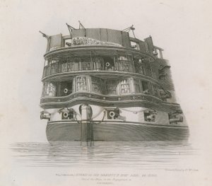 Hans Majestäts fartyg Asia av Edward William Cooke