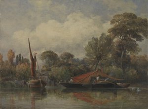 Mitt emot mitt hus i Barnes av Edward William Cooke
