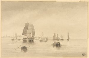 Rye - Sydkusten Nära Hastings av Edward William Cooke