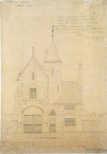 Fronthöjd av Castle Ashby, Lodge No.2 av Edward William Godwin