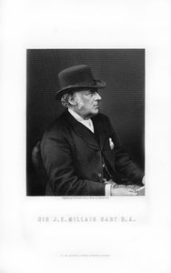 Sir John Everett Millais, prerafaelitisk målare, 1899.