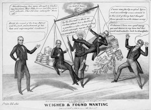 Weied und found wanting, utgiven av H R Robinson, New York, 1844