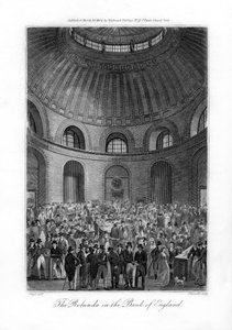 Rotundan i Bank of England, London, 1804.
