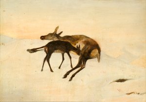A Random Shot (olja ombord) av Edwin (after) Landseer