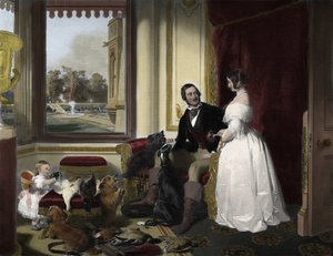 Windsor Castle i modern tid av Edwin (after) Landseer