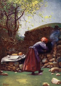 Korsika: Bakugn, Aleria (färg litho)