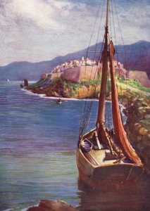 Korsika: Calvi (färg litho)