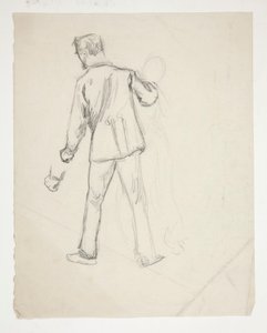 En manlig och en kvinnlig figur av Edwin Austin Abbey