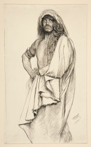 Aaron, från Titus Andronicus av Edwin Austin Abbey