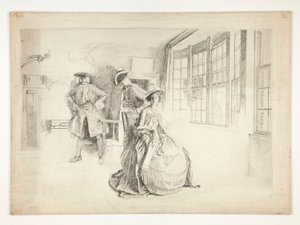 En ovälkommen besökare av Edwin Austin Abbey