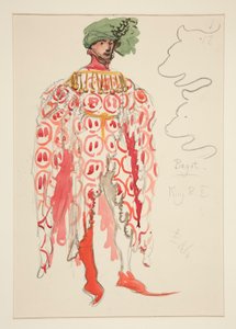 Bagot, kostymskiss för Henry Irving av Edwin Austin Abbey