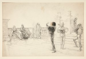 Balthazar sjunger: av Edwin Austin Abbey