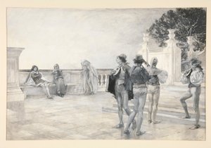 Balthazar sjunger: av Edwin Austin Abbey