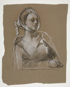 Byst av en kvinna: studera för av Edwin Austin Abbey