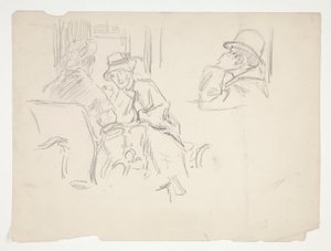 Café scen av Edwin Austin Abbey