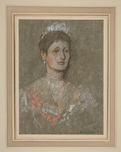 Kröning av Edward VII Porträtt: Prinsessan Louise av Battenberg av Edwin Austin Abbey