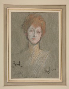 Kröning av Edward VII Porträtt: Prinsessan Maud av Storbritannien av Edwin Austin Abbey