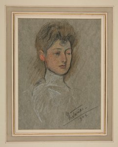 Kröning av Edward VII Porträtt: Prinsessan Victoria Alexandra Olga Mary av Edwin Austin Abbey