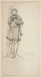 Kostymstudie för Two Gentlemen of Verona (?) av Edwin Austin Abbey