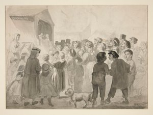 Publikscen av Edwin Austin Abbey