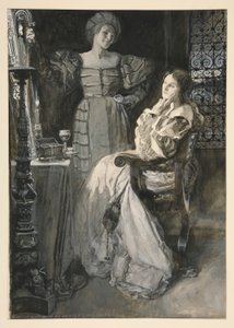 Desdemona och Emilia - Akt IV, Scen III, Othello