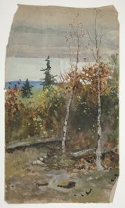 Höstlandskap av Edwin Austin Abbey