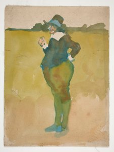 Fet man i landskapet av Edwin Austin Abbey
