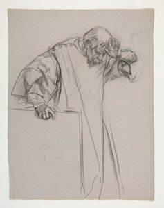 Figurstudier för kung Arthur av Edwin Austin Abbey
