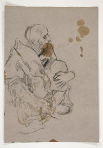 Figurstudie för av Edwin Austin Abbey