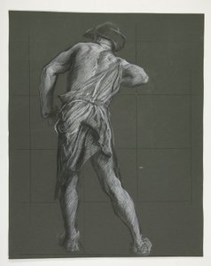 Figurstudie för av Edwin Austin Abbey