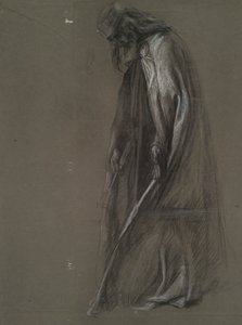Figurstudie för av Edwin Austin Abbey