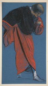 Figurstudie för av Edwin Austin Abbey