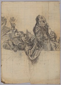 Figurstudie för av Edwin Austin Abbey