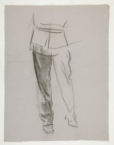 Figurstudie för av Edwin Austin Abbey