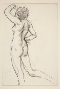 Figurstudie för av Edwin Austin Abbey