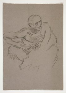 Figurstudie för av Edwin Austin Abbey