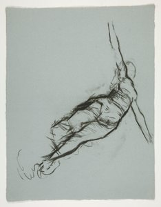 Figurstudie för av Edwin Austin Abbey