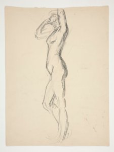 Figurstudie för av Edwin Austin Abbey