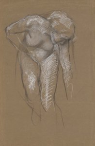 Figurstudie för av Edwin Austin Abbey