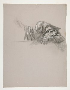 Figurstudie för kung Arthur av Edwin Austin Abbey