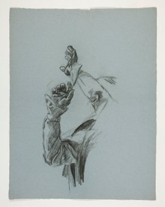 Figurstudie för kung Arthur av Edwin Austin Abbey