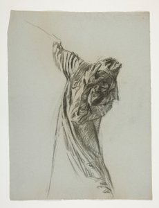 Figurstudie för kung Arthur av Edwin Austin Abbey